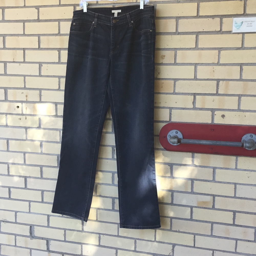 Eileen Fisher Size 10 Blue Denim Basic 5 Pocket Jeans
